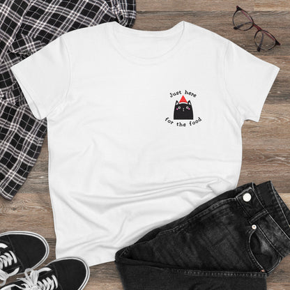 Just here for the food Tees - Diseño Bordado - HOODVANA