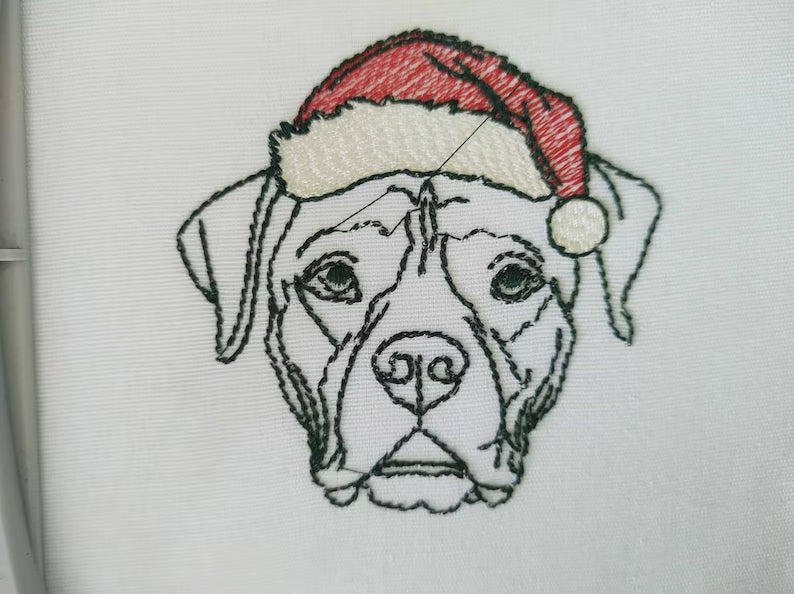 Perritos Navideños Tees- Bordados personalizados - HOODVANA